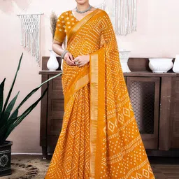 KALINI Zari Bandhani Saree-picture-58