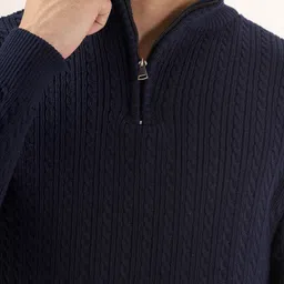 THE BEETEL HOUSE Men Ribbed Pullover Sweater image 5