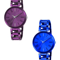 THE SHOPOHOLIC Women Pack of 2 Bracelet Style Straps Analogue Watch TNR-P-BL-picture-29