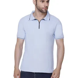 Colors and Blends Men Polo Collar Applique T-shirt-picture-25