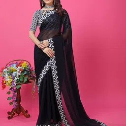 DISHA FASHION Belted Banarasi Saree-picture-14