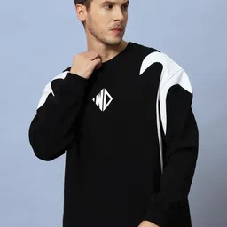 WEARDUDS Men Colourblocked Sweatshirt image 3