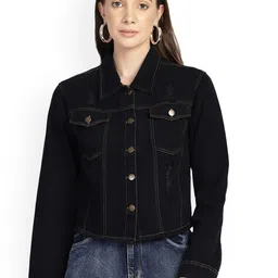 PUELLA Women Lightweight Outdoor Denim Jacket-picture-10