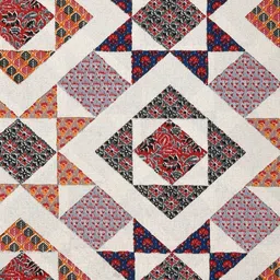 Aura White & Red Ethnic Motifs 210 TC King Bedsheet with 2 Pillow Covers image 4