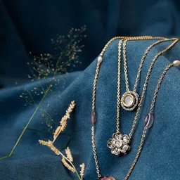 AARSEE OFFICIAL Anti-Tarnish 22KT Gold-Plated Celestial Petal Stack image 1