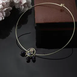 DUGRISTYLE Neel Garaj Haar Gold-Plated Kundan Studded Necklace-image-38