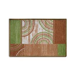 status Multicolor Abstract Polyester 15 x 23 Inches Anti Skid Door Mat image 2