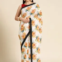 BUTA BUTI Floral Pure Cotton Saree-picture-11