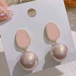 BEYTER Sterling Silver Artificial Stone Studded Oval Shaped Drop Earring image 4