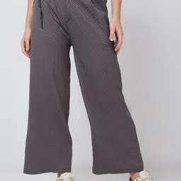 SZN Women Relaxed Straight Fit High-Rise Parallel Trousers-picture-28