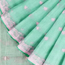 The Chennai Silks Ethnic Motifs Woven Design Sambalpuri Saree with Blouse Piece image 2