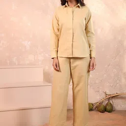 RANGRIKA Collar-Neck Shirt With Trouser-image-78