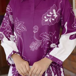 VIBE VISION Printed Shirt With Trousers Co-Ords image 2