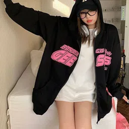 StyleCast x Revolte Women Printed Hooded Sweatshirt-image-70