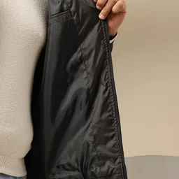 Sztori Plus Size Mock Collar Bomber Jacket image 5