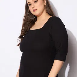 SASSAFRAS Curve Women Plus size Fitted Top image 5