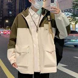 Mast & Harbour Men Hooded Colourblocked Tailored Jacket-picture-34