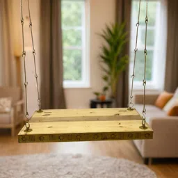 JAIRI TRADERS Brown Wooden Swings-picture-49