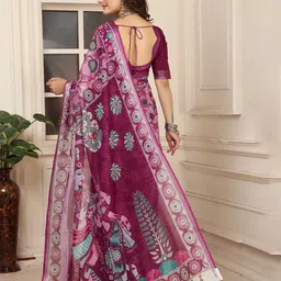 Moda Rapido Floral Zari Saree image 4