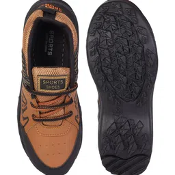 PENNEN Men Textured Mesh Lace Ups Casual Sneakers image 4