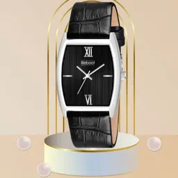 REBOOT Men Textured Dial & Leather Straps Analogue Watch NEW140-111 SLIM-image-55