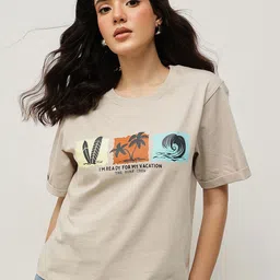 The Roadster Lifestyle Co Graphic Printed Pure Cotton Relaxed Fit T-Shirt-picture-15