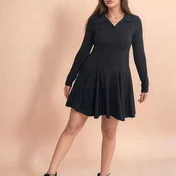 outzidr OutzidrWomen SolidFit & Flare Dress image 1