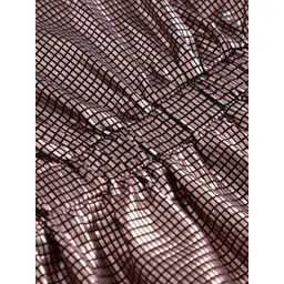 Tiny Girl Checked Round Neck Peplum Top image 5