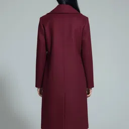 Plagg Notched Lapel Double-Breasted Overcoat image 4