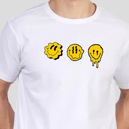 Greylongg Men Graphic Printed Round Neck Cotton T-shirt image 2