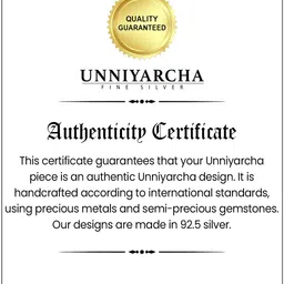 Unniyarcha Set Of 2 92.5 Sterling Silver Gold-Plated Stone-Studded Anklets image 5