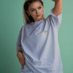 CORSICA Graphic Printed Drop-Shoulder Sleeves Cotton Oversized T-shirt image 2