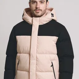 Mast & Harbour Colourblocked Hooded Padded Jacket-picture-37