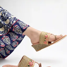 Stylestry Girls Synthetic Block Sandal Heels image 5