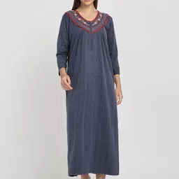 Arrabi Embroidered Maxi Nightdress image 4