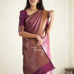 Shriyangan Woven Design Zari Kanjeevaram Saree image 3
