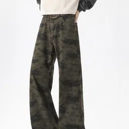 StyleCast x Revolte Men Wide Leg Mid-Rise Light Fade Printed Jeans image 5