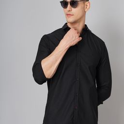 THE BEETEL HOUSE Men Standard Slim Fit Spread Collar Textured Cotton Casual Shirt-picture-26