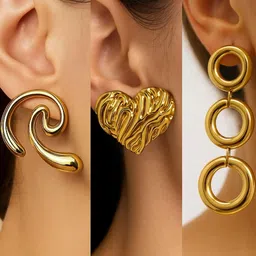 ISHTAARA Women Gold Earrings-image-62