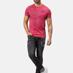 Being Human Men Typography Print Low-Rise Ripped Light Fade Stretchable Slim Fit Jeans image 3