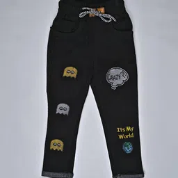 F2M Girls Slim Fit High-Rise Mildly Distressed Light Fade Embroidered Jeans image 1