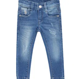 U.S. Polo Assn. Kids Boys Classic Skinny Fit Low Distress Light Fade Stretchable Jeans-picture-18