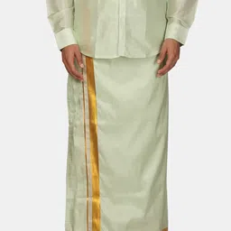 Sethukrishna Men Zari Border Art Silk Dhoti-picture-30
