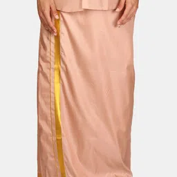 Sethukrishna Men Zari Border Art Silk Dhoti-picture-11