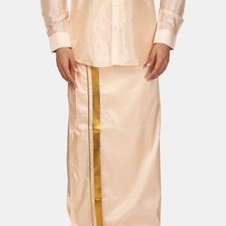 Sethukrishna Men Zari Border Art Silk Dhoti-picture-36