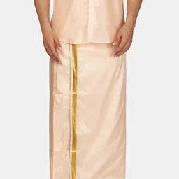 Sethukrishna Men Zari Border Art Silk Dhoti-image-62