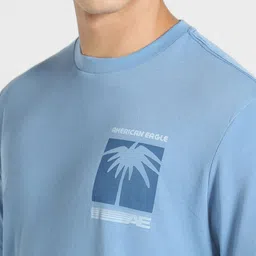 AMERICAN EAGLE OUTFITTERS Men Typography Printed Round Neck Oversized T-shirt image 2
