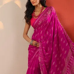 Libas Ethnic Motifs Printed Pure Chiffon Saree-picture-22
