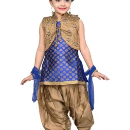Hariyal Creation Girls Silk Blend Kurta Sets-picture-20