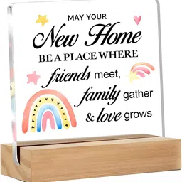 BS AMOR White & Black Inspirational Thank You Gift For Friends and Family Wooden Showpiece-image-77